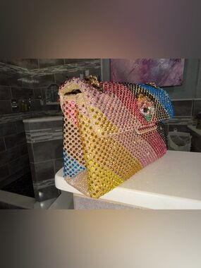 Kurt Geiger Multicolor Crystal Mini Bag